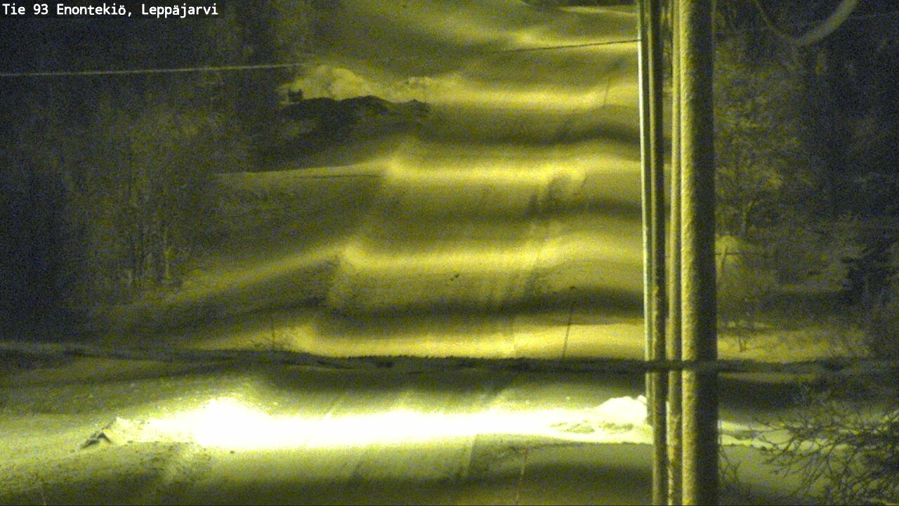 Weather Camera Image Väg 93 Enontekis, Leppäjärvi, Enontekiö, Lappi