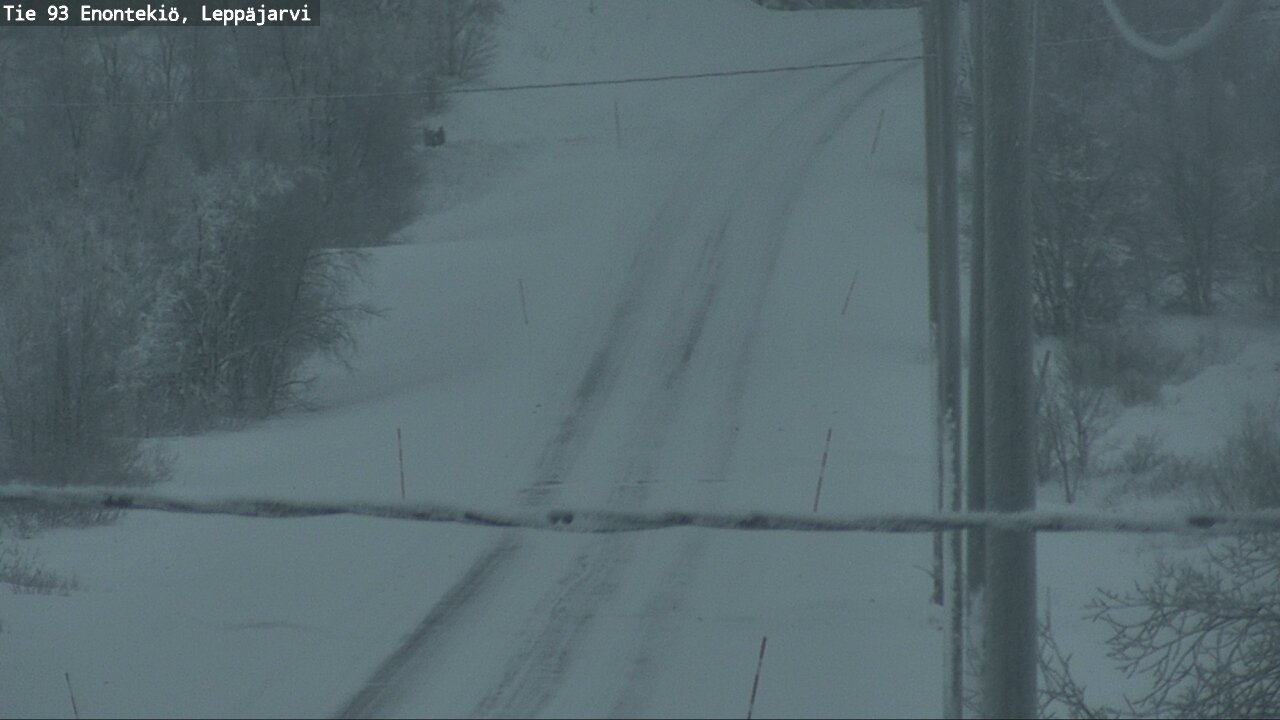 Weather Camera Image Väg 93 Enontekis, Leppäjärvi, Enontekiö, Lappi