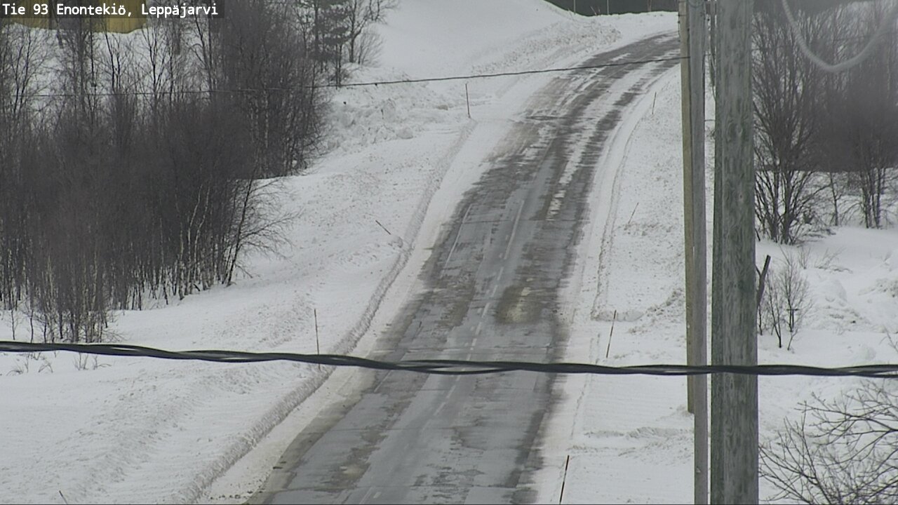 Weather Camera Image Road 93 Enontekiö, Leppäjärvi, Enontekiö, Lappi