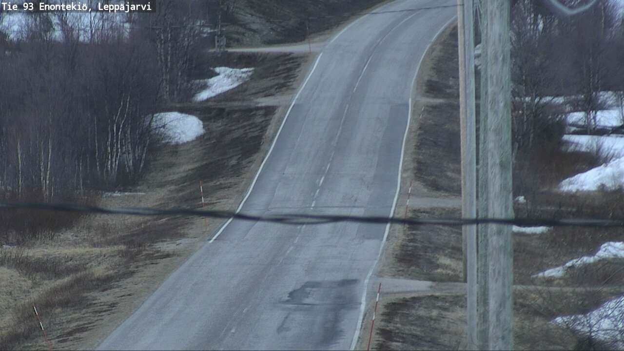 Weather Camera Image Väg 93 Enontekis, Leppäjärvi, Enontekiö, Lappi