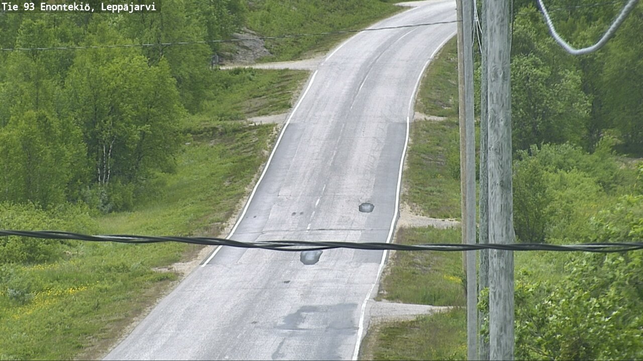 Weather Camera Image Väg 93 Enontekis, Leppäjärvi, Enontekiö, Lappi