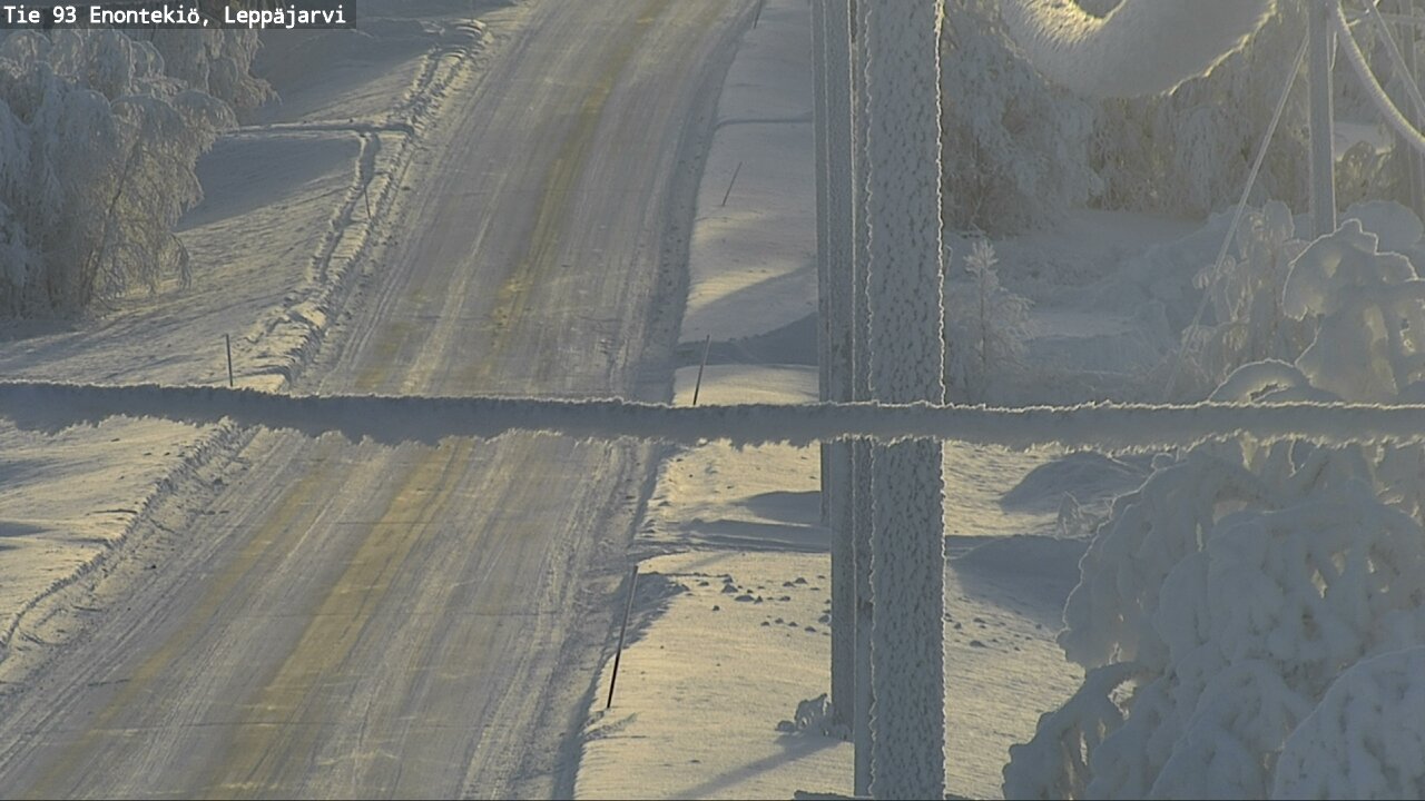 Weather Camera Image Väg 93 Enontekis, Leppäjärvi, Enontekiö, Lappi