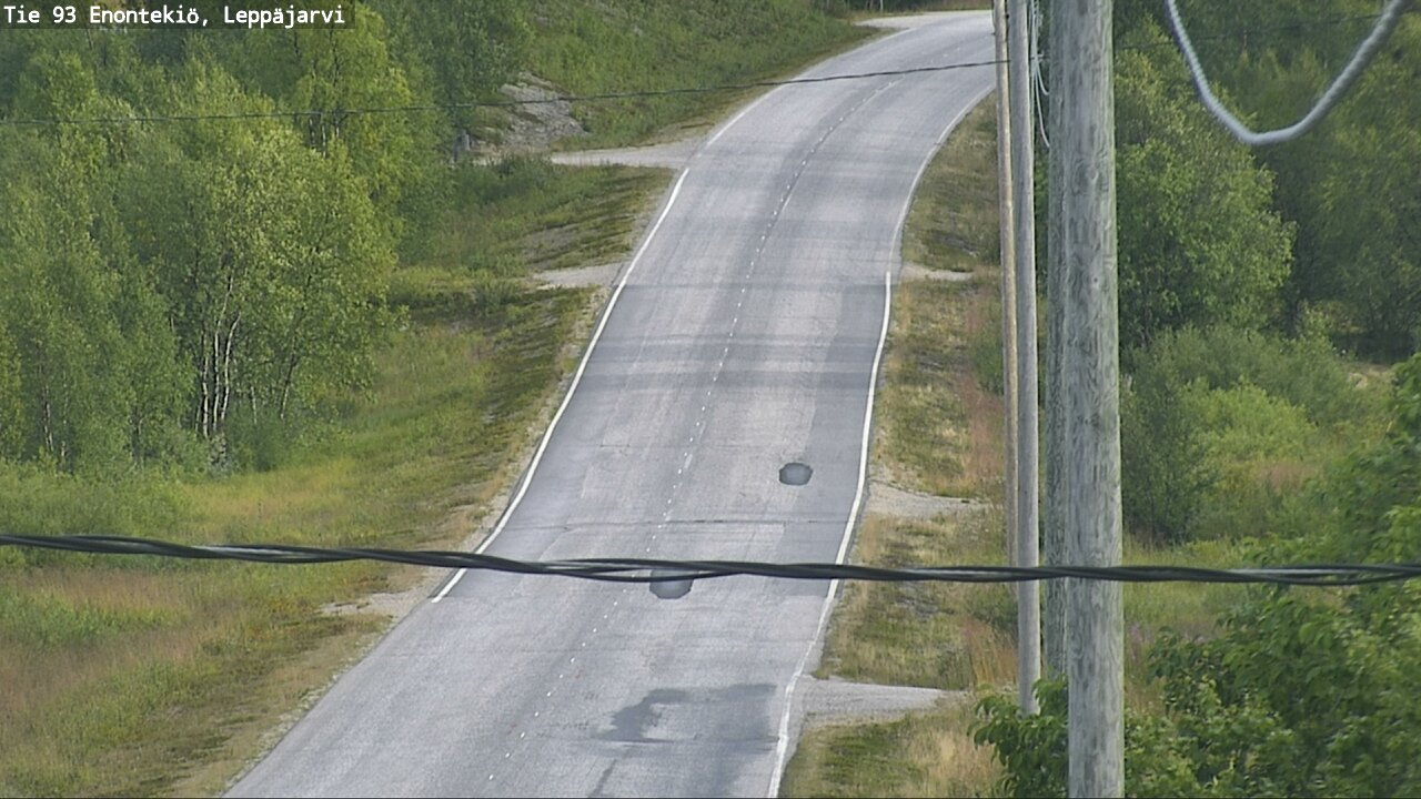 Weather Camera Image Road 93 Enontekiö, Leppäjärvi, Enontekiö, Lappi