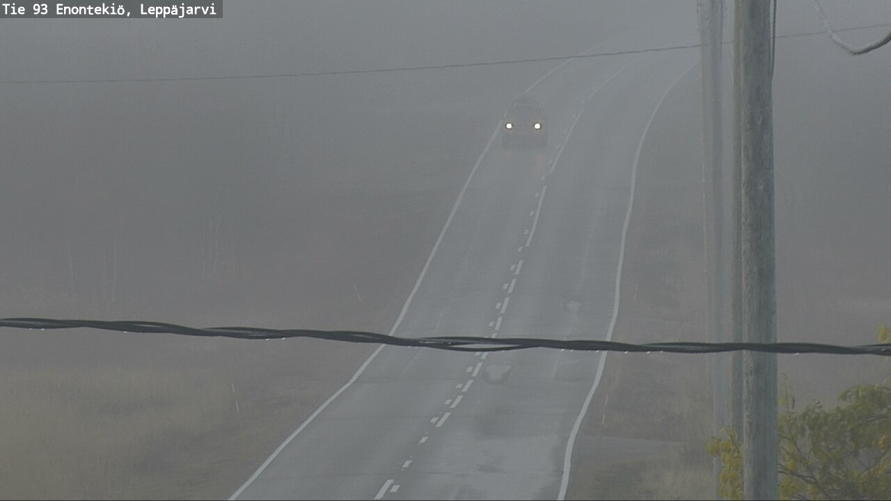 Weather Camera Image Road 93 Enontekiö, Leppäjärvi, Enontekiö, Lappi