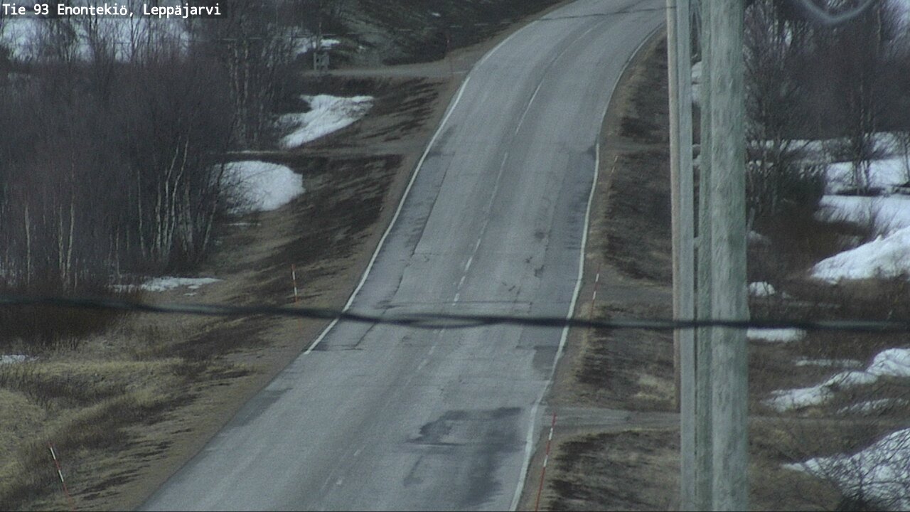 Weather Camera Image Road 93 Enontekiö, Leppäjärvi, Enontekiö, Lappi