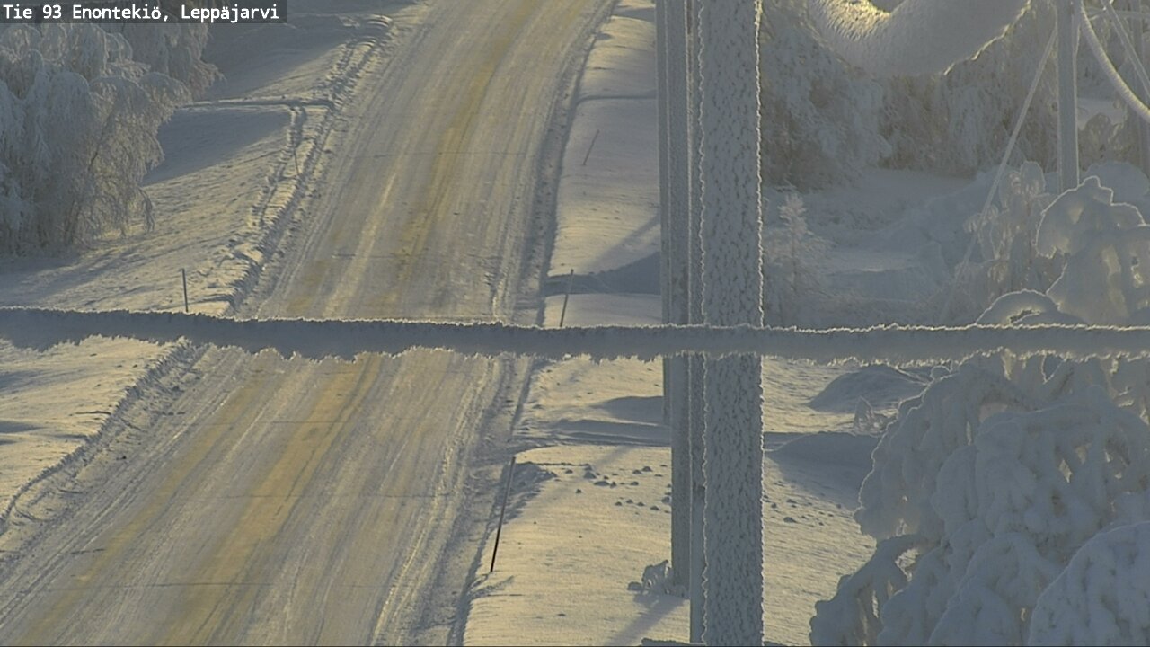Weather Camera Image Väg 93 Enontekis, Leppäjärvi, Enontekiö, Lappi