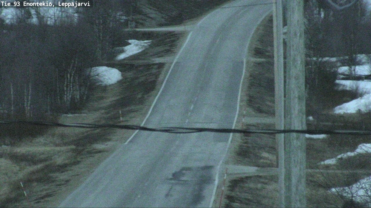 Weather Camera Image Väg 93 Enontekis, Leppäjärvi, Enontekiö, Lappi