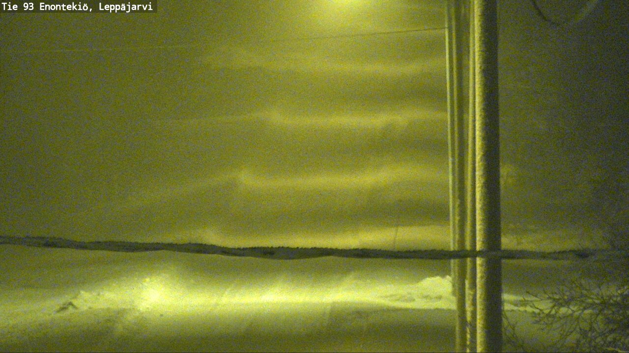 Weather Camera Image Väg 93 Enontekis, Leppäjärvi, Enontekiö, Lappi