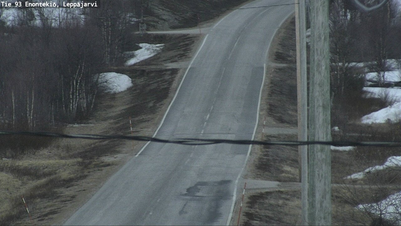 Weather Camera Image Väg 93 Enontekis, Leppäjärvi, Enontekiö, Lappi