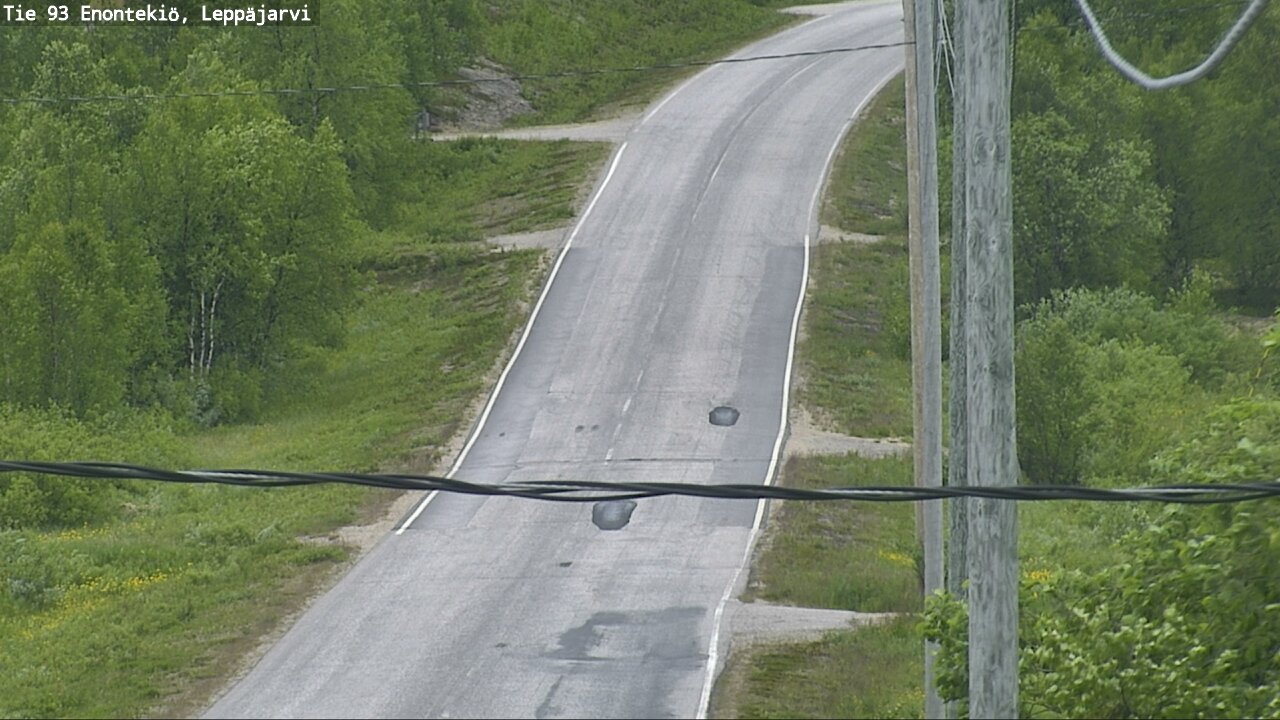 Weather Camera Image Road 93 Enontekiö, Leppäjärvi, Enontekiö, Lappi