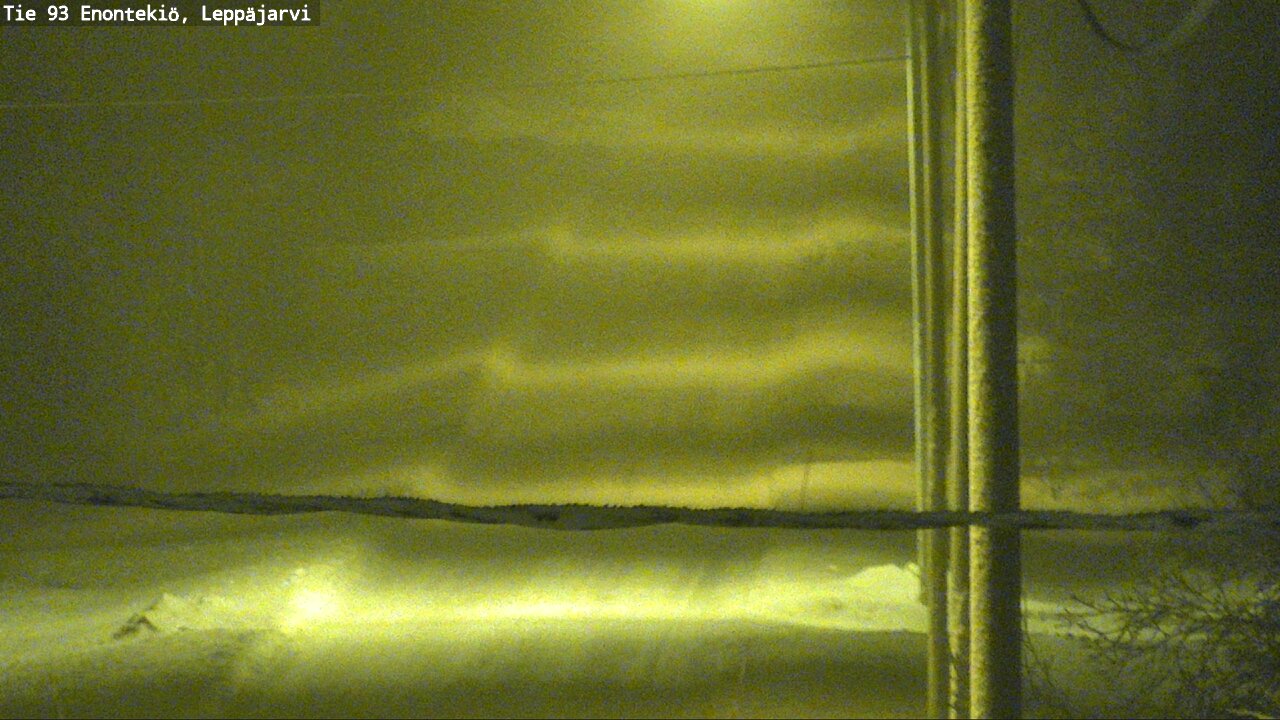 Weather Camera Image Väg 93 Enontekis, Leppäjärvi, Enontekiö, Lappi