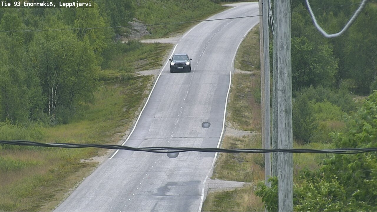 Weather Camera Image Road 93 Enontekiö, Leppäjärvi, Enontekiö, Lappi