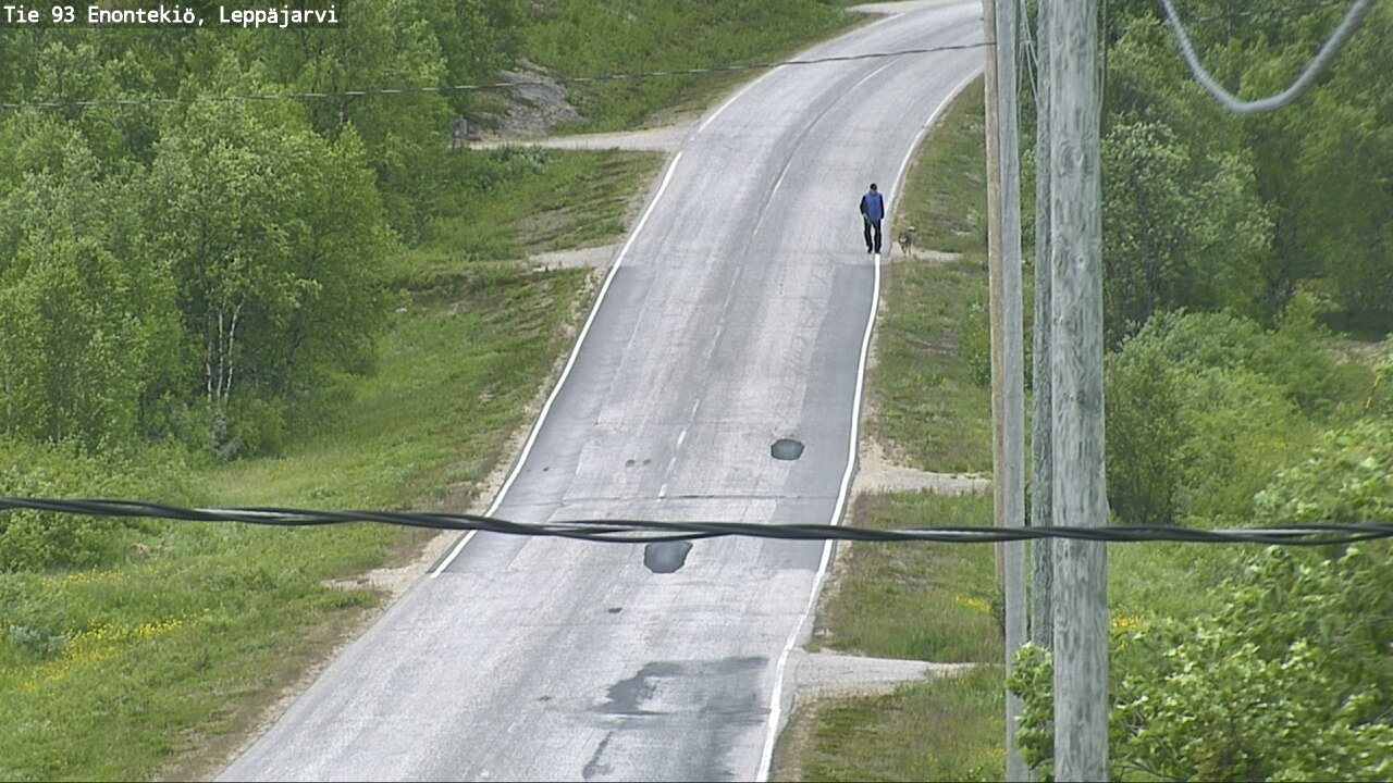 Weather Camera Image Väg 93 Enontekis, Leppäjärvi, Enontekiö, Lappi