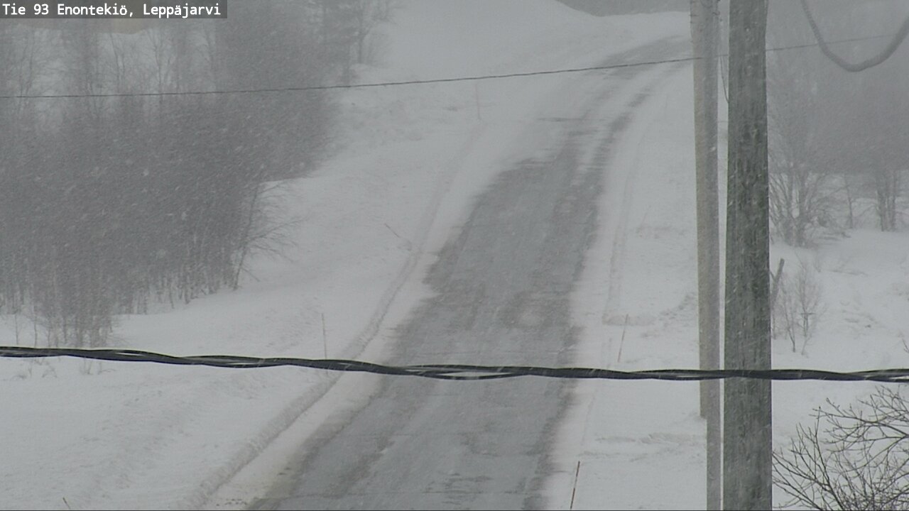 Weather Camera Image Road 93 Enontekiö, Leppäjärvi, Enontekiö, Lappi