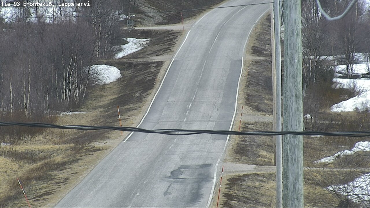 Weather Camera Image Road 93 Enontekiö, Leppäjärvi, Enontekiö, Lappi