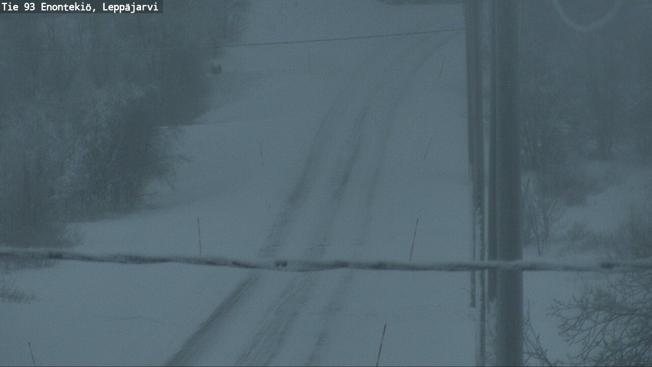 Weather Camera Image Väg 93 Enontekis, Leppäjärvi, Enontekiö, Lappi