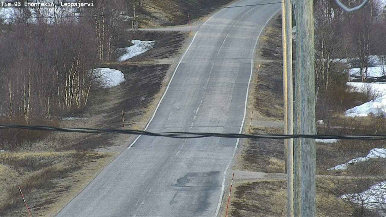 Weather Camera Image Road 93 Enontekiö, Leppäjärvi, Enontekiö, Lappi