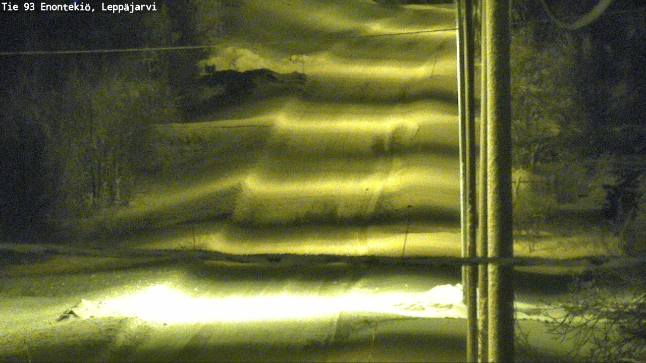 Weather Camera Image Väg 93 Enontekis, Leppäjärvi, Enontekiö, Lappi