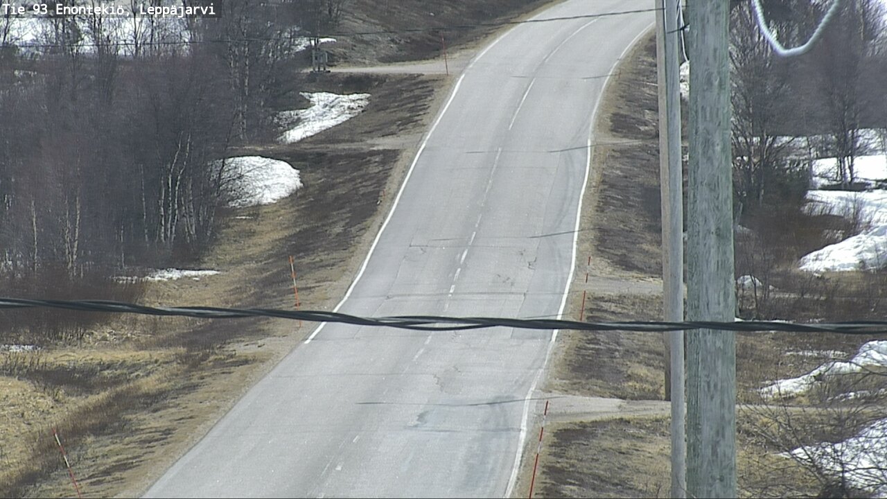 Weather Camera Image Road 93 Enontekiö, Leppäjärvi, Enontekiö, Lappi