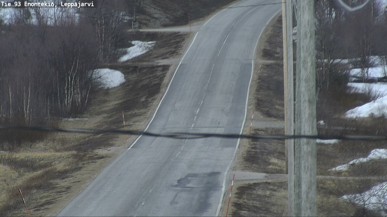 Weather Camera Image Road 93 Enontekiö, Leppäjärvi, Enontekiö, Lappi