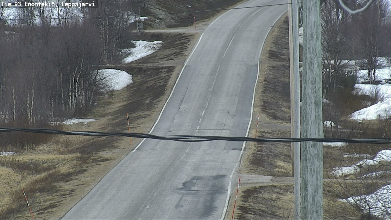 Weather Camera Image Road 93 Enontekiö, Leppäjärvi, Enontekiö, Lappi
