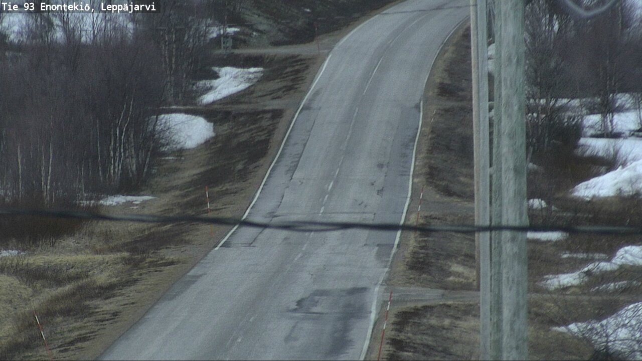 Weather Camera Image Road 93 Enontekiö, Leppäjärvi, Enontekiö, Lappi