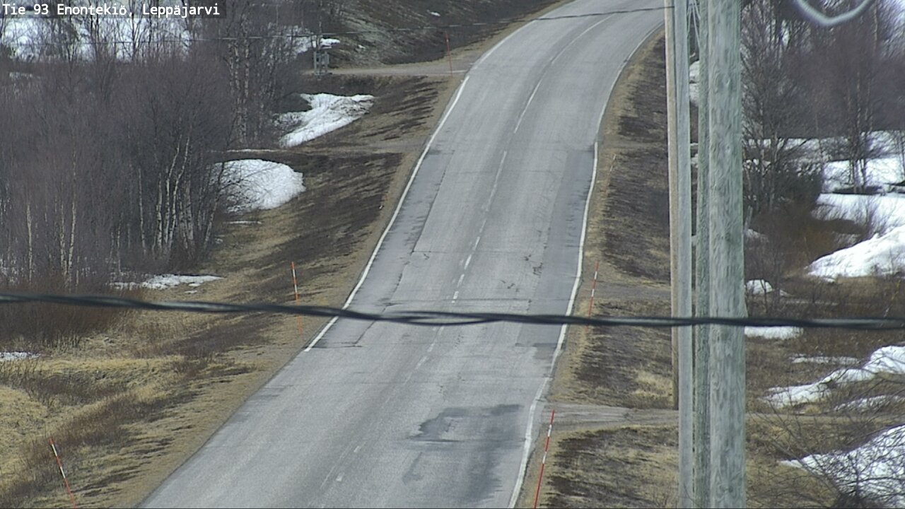 Weather Camera Image Road 93 Enontekiö, Leppäjärvi, Enontekiö, Lappi