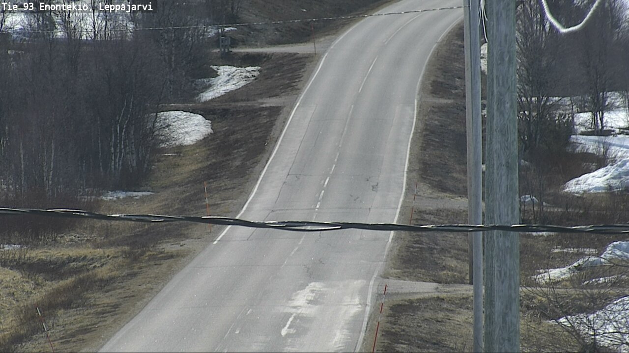 Weather Camera Image Road 93 Enontekiö, Leppäjärvi, Enontekiö, Lappi