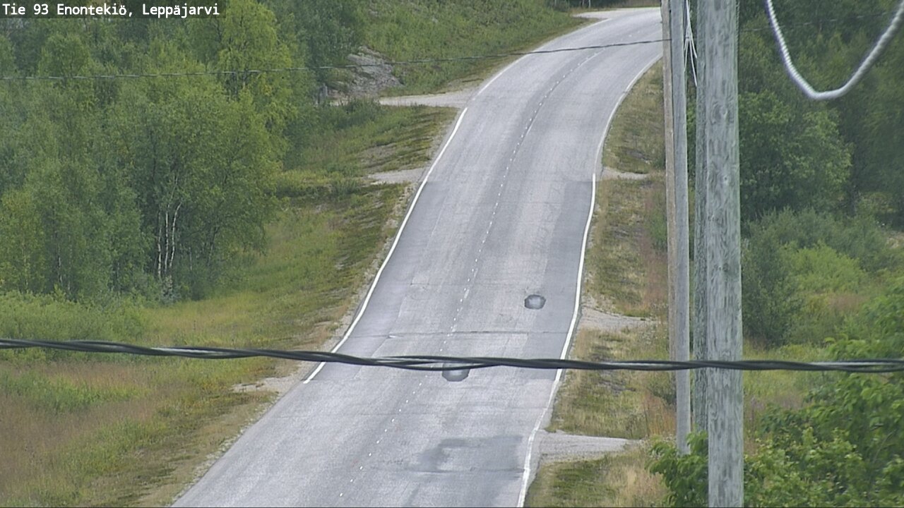 Weather Camera Image Road 93 Enontekiö, Leppäjärvi, Enontekiö, Lappi
