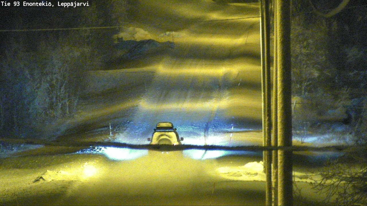 Weather Camera Image Väg 93 Enontekis, Leppäjärvi, Enontekiö, Lappi