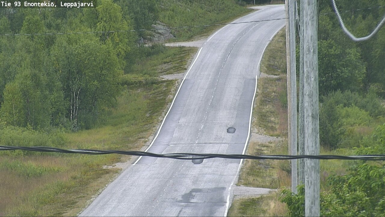 Weather Camera Image Road 93 Enontekiö, Leppäjärvi, Enontekiö, Lappi