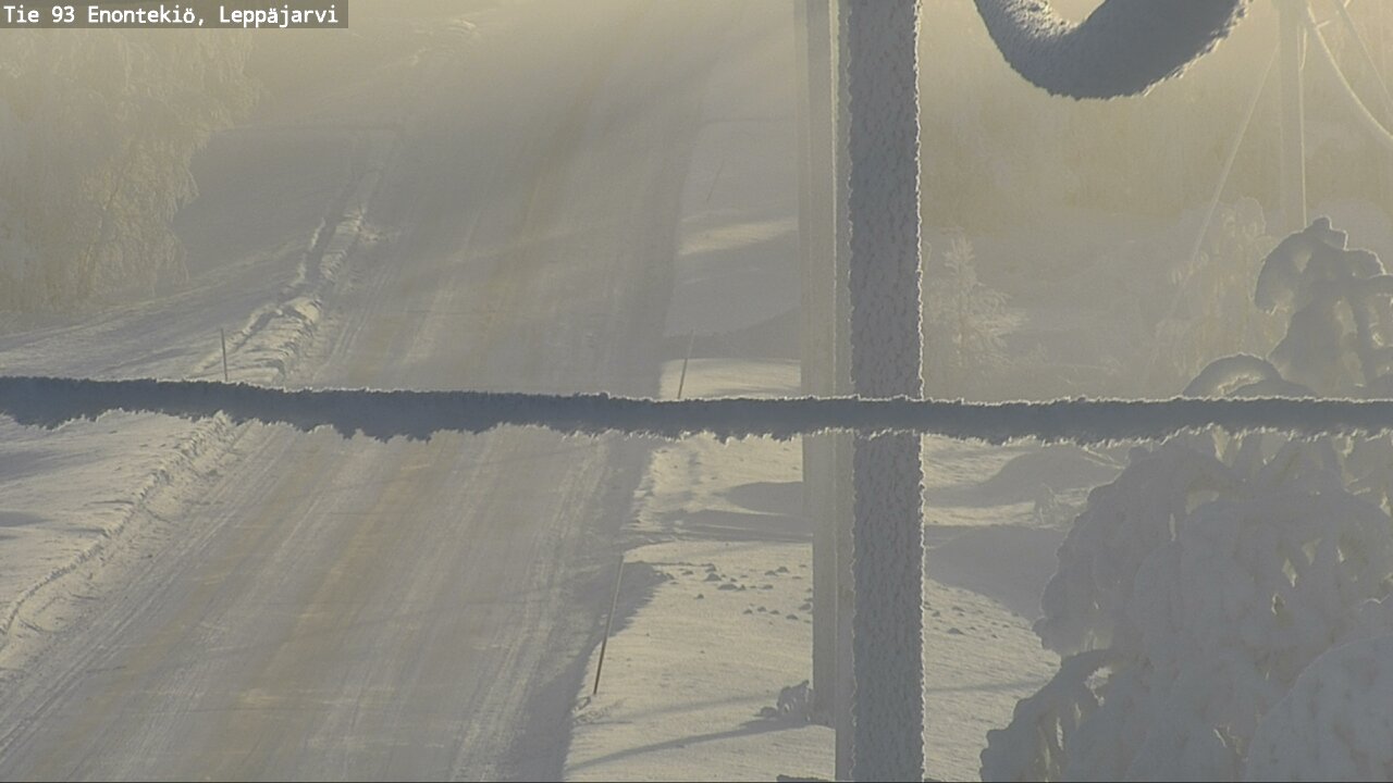 Weather Camera Image Väg 93 Enontekis, Leppäjärvi, Enontekiö, Lappi