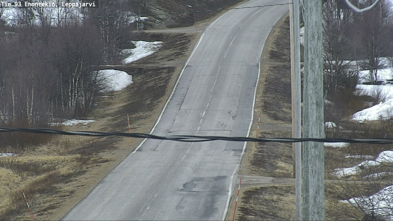 Weather Camera Image Road 93 Enontekiö, Leppäjärvi, Enontekiö, Lappi