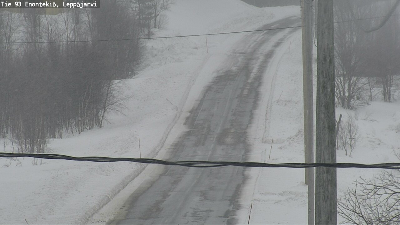 Weather Camera Image Road 93 Enontekiö, Leppäjärvi, Enontekiö, Lappi