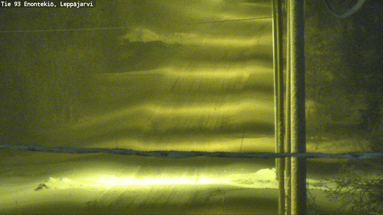Weather Camera Image Väg 93 Enontekis, Leppäjärvi, Enontekiö, Lappi