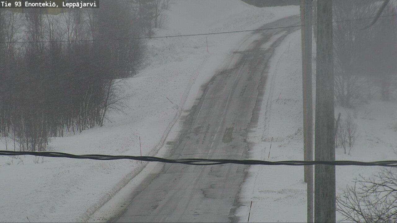 Weather Camera Image Road 93 Enontekiö, Leppäjärvi, Enontekiö, Lappi