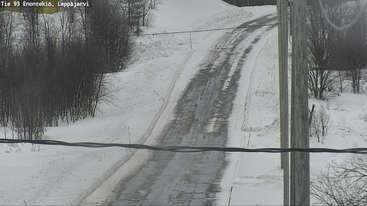 Weather Camera Image Road 93 Enontekiö, Leppäjärvi, Enontekiö, Lappi