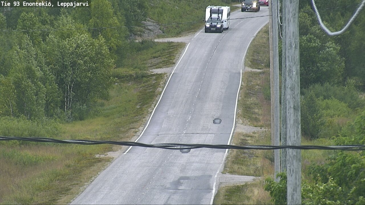 Weather Camera Image Road 93 Enontekiö, Leppäjärvi, Enontekiö, Lappi