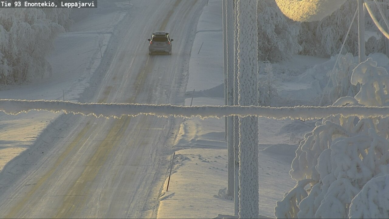 Weather Camera Image Road 93 Enontekiö, Leppäjärvi, Enontekiö, Lappi