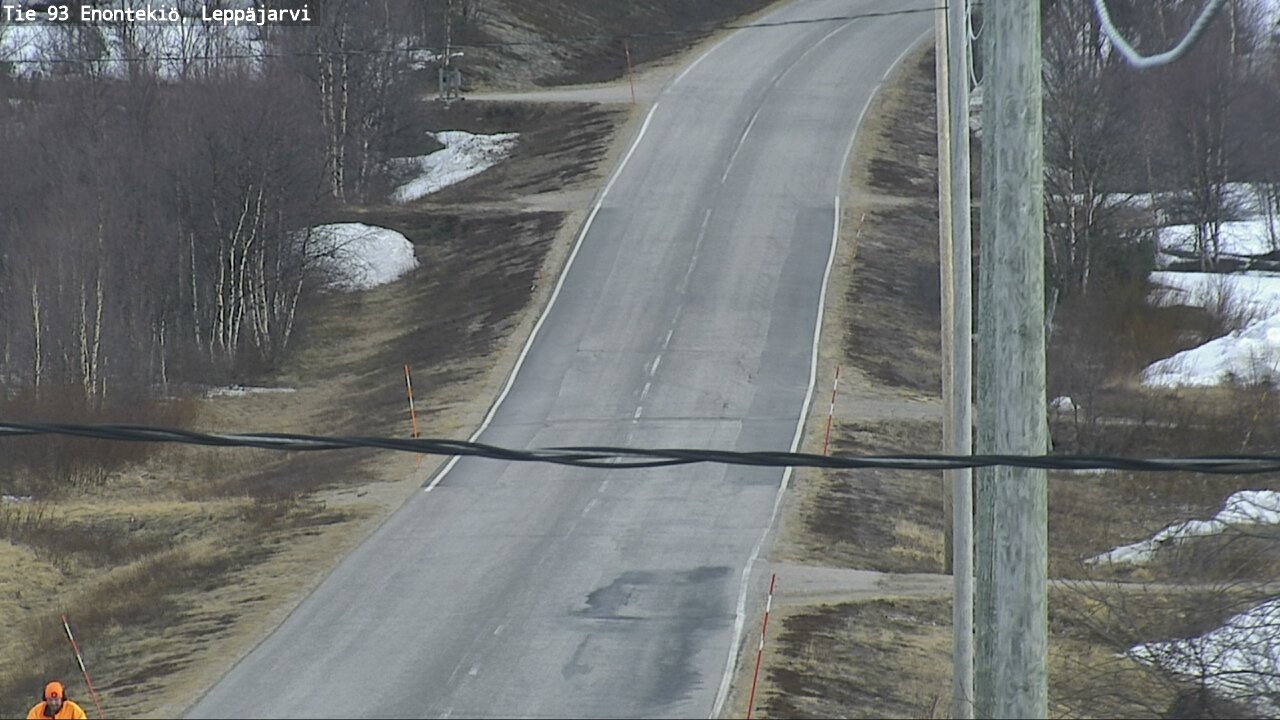 Weather Camera Image Road 93 Enontekiö, Leppäjärvi, Enontekiö, Lappi