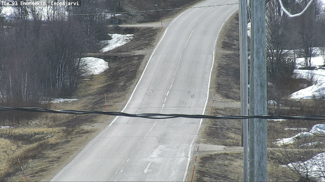 Weather Camera Image Road 93 Enontekiö, Leppäjärvi, Enontekiö, Lappi