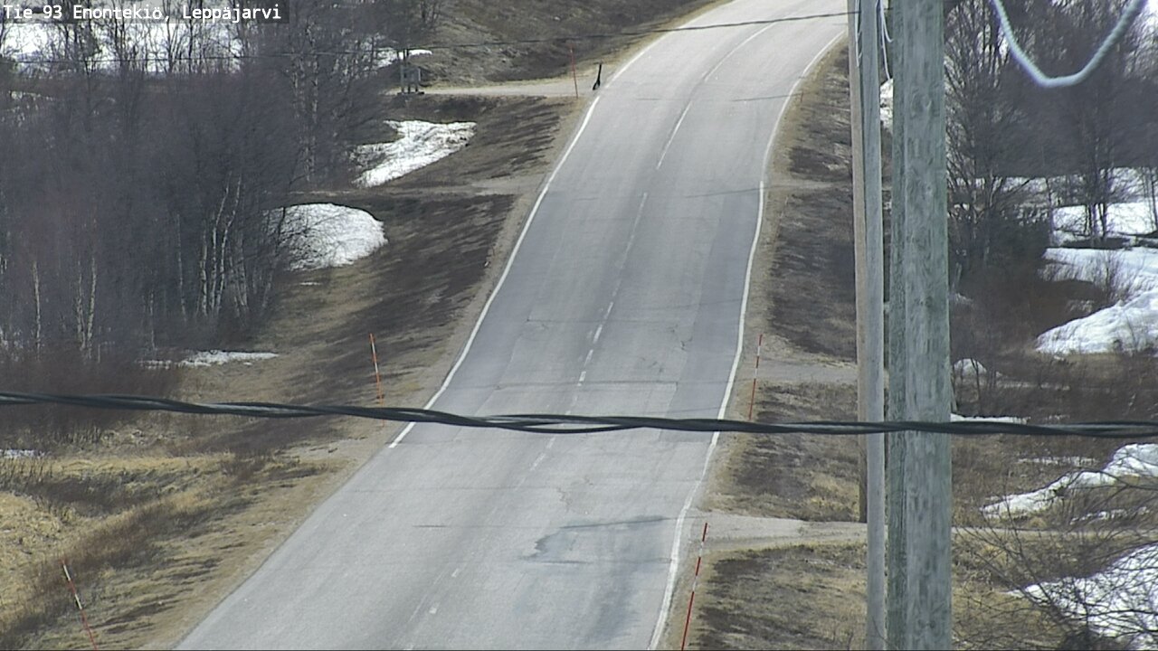 Weather Camera Image Road 93 Enontekiö, Leppäjärvi, Enontekiö, Lappi