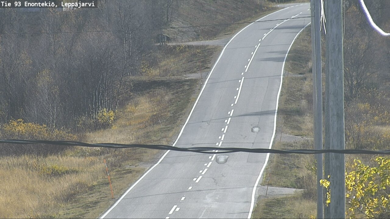 Weather Camera Image Road 93 Enontekiö, Leppäjärvi, Enontekiö, Lappi