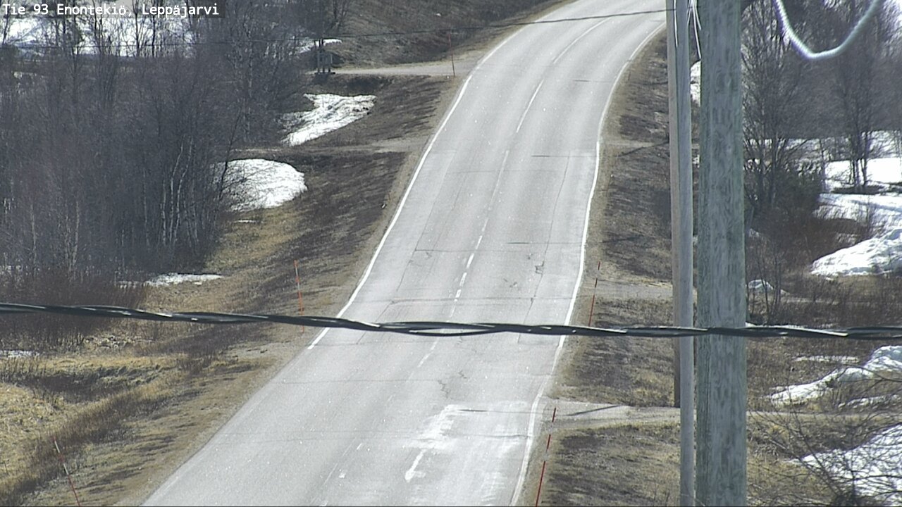 Weather Camera Image Road 93 Enontekiö, Leppäjärvi, Enontekiö, Lappi