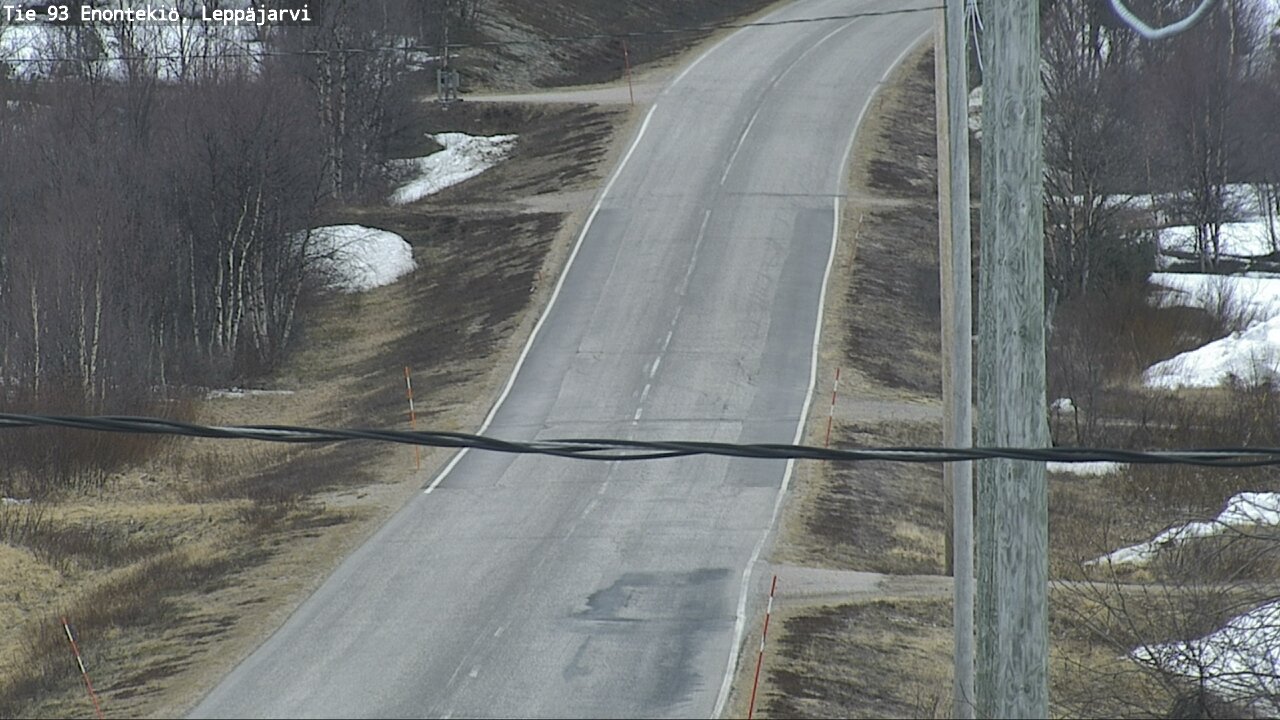 Weather Camera Image Road 93 Enontekiö, Leppäjärvi, Enontekiö, Lappi
