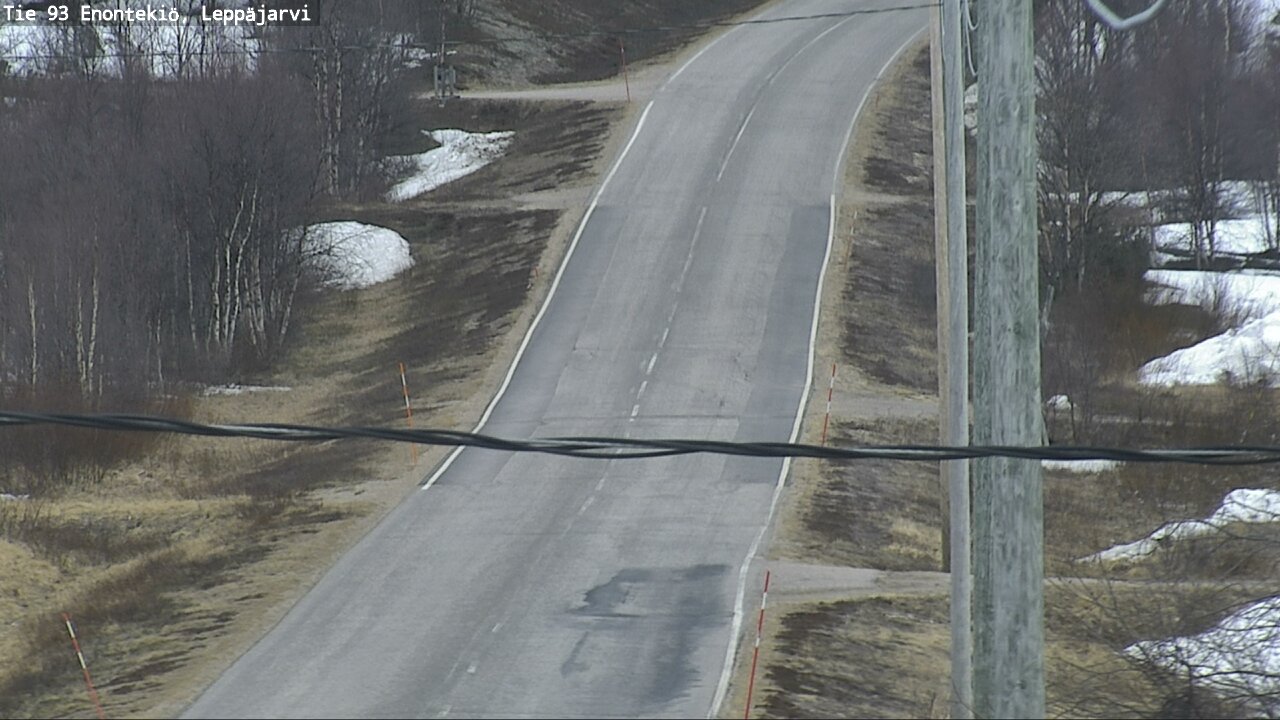 Weather Camera Image Road 93 Enontekiö, Leppäjärvi, Enontekiö, Lappi