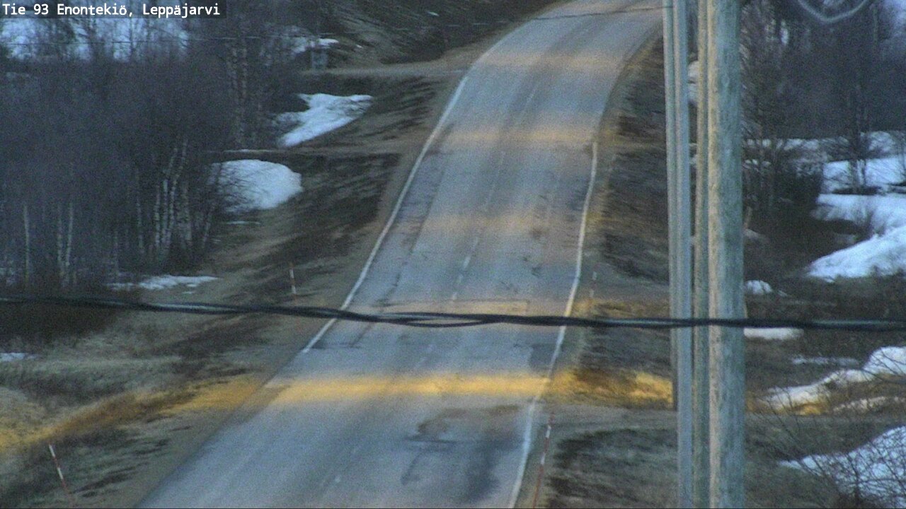 Weather Camera Image Road 93 Enontekiö, Leppäjärvi, Enontekiö, Lappi