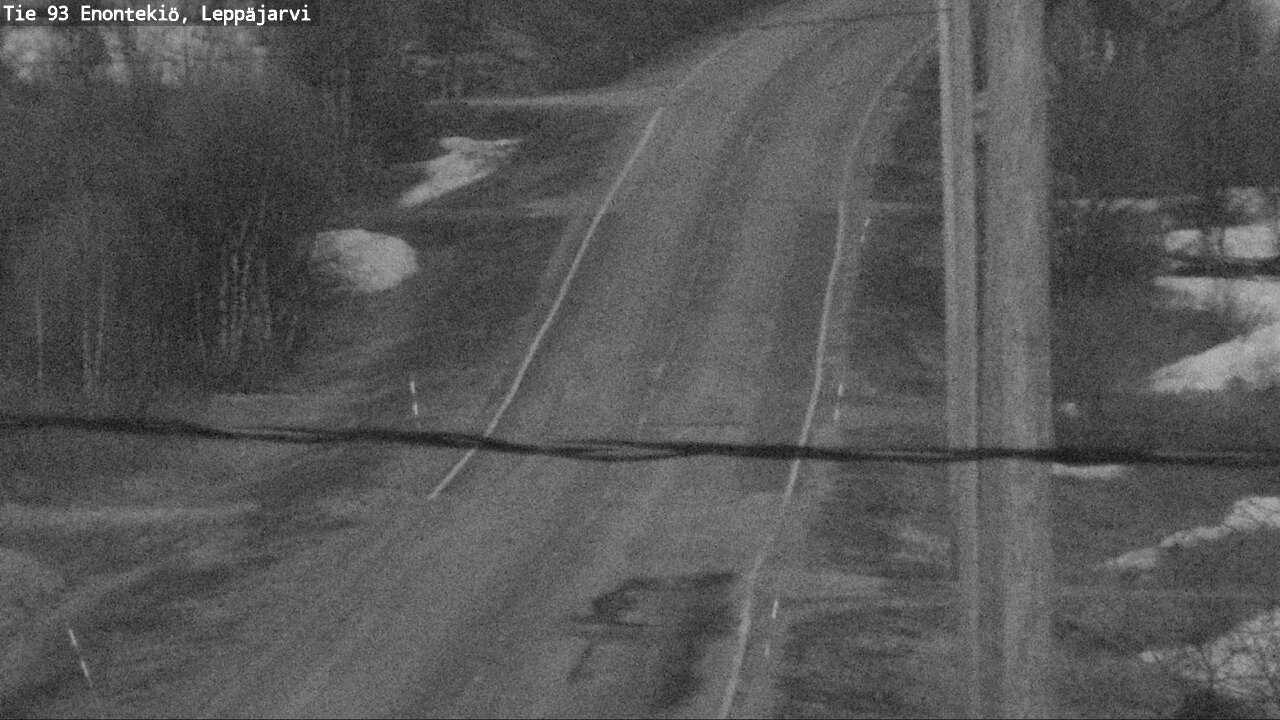 Weather Camera Image Väg 93 Enontekis, Leppäjärvi, Enontekiö, Lappi