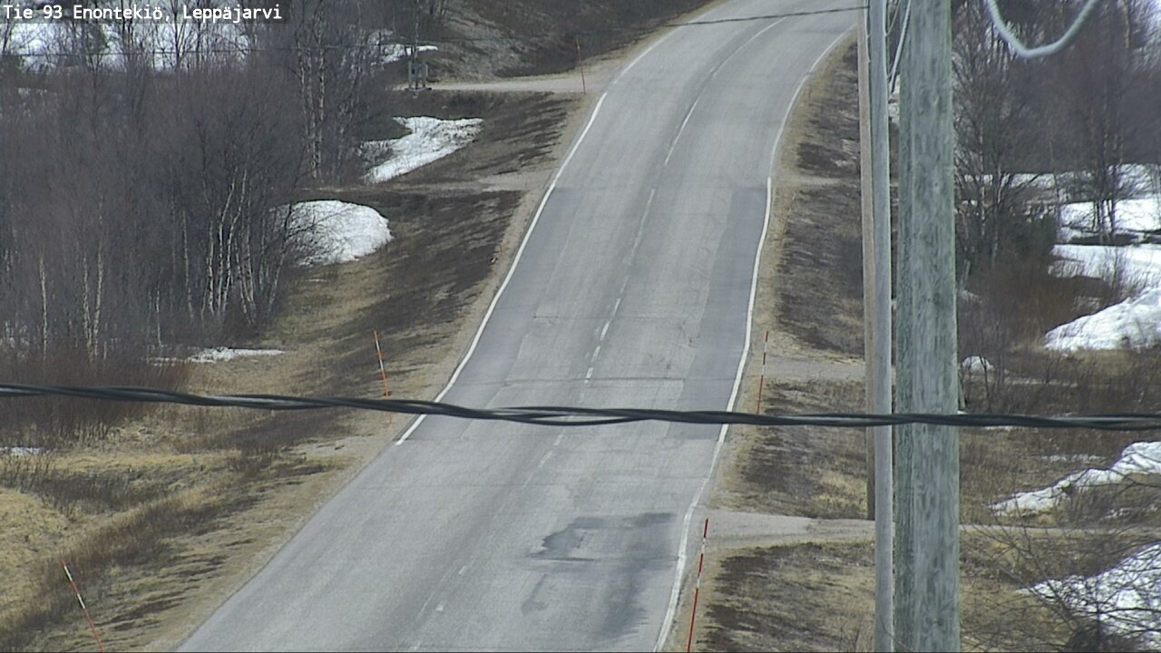 Weather Camera Image Road 93 Enontekiö, Leppäjärvi, Enontekiö, Lappi