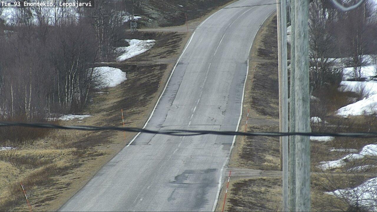 Weather Camera Image Road 93 Enontekiö, Leppäjärvi, Enontekiö, Lappi